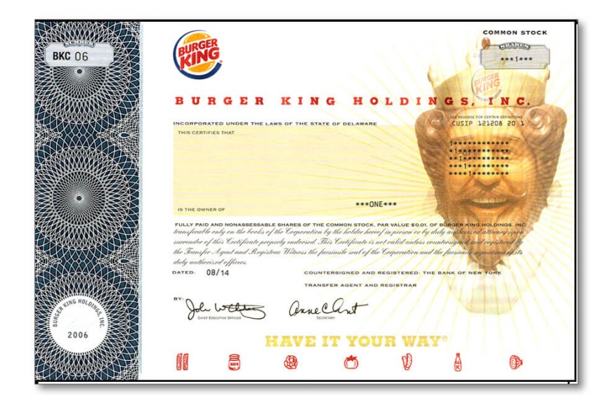 A Whopper of a Deal – Burger King Stock