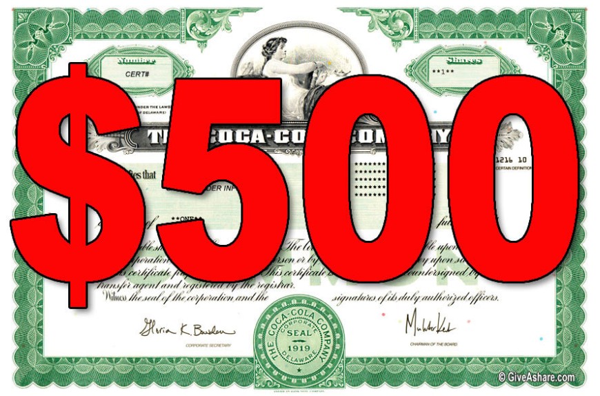 Stock Certificate Fee – A Whopper!