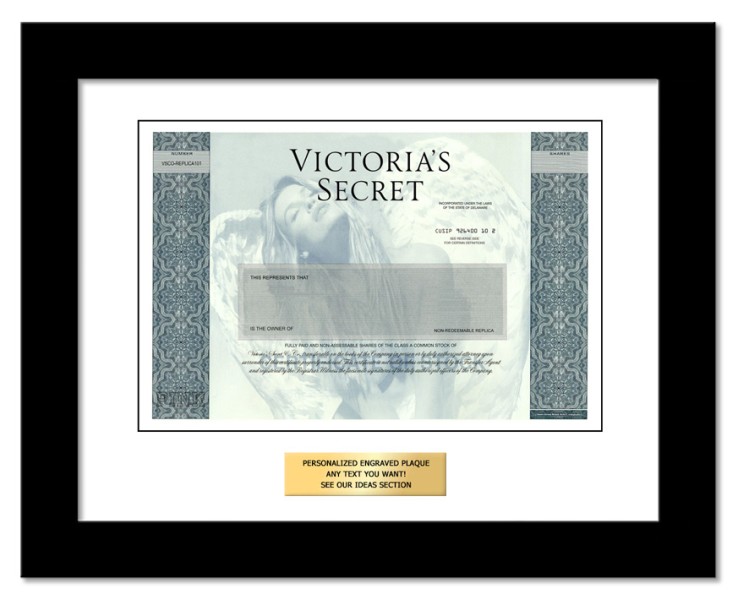 Victoria's Secret - Replica Stock Certificate