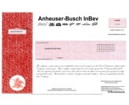 Anheuser-Busch Stock - One Share