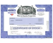 Bank of America Stock - One Share