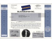 Blockbuster Collectible Stock Certificate