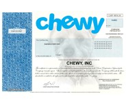 Chewy - Replica Stock Certificate