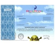 DreamWorks (Comcast) - Replica Stock Certificate