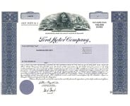 Ford Motor - Replica Stock Certificate