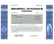 General Dynamics - Replica Stock Certificate