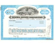 General Motors Collectible Stock Certificate