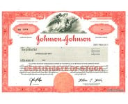 Johnson & Johnson Stock - One Share