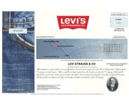 Levi Strauss - Replica Stock Certificate