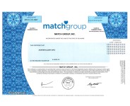 Match - Replica Stock Certificate