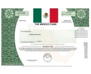 Mexico Fund Stock - One Share