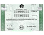 Starbucks Stock - One Share