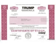 Trump Collectible Stock Certificate