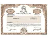 United Parcel Service - Replica Stock Certificate