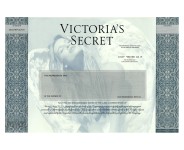 Victoria's Secret - Replica Stock Certificate