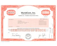 WorldCom Collectible Stock Certificate